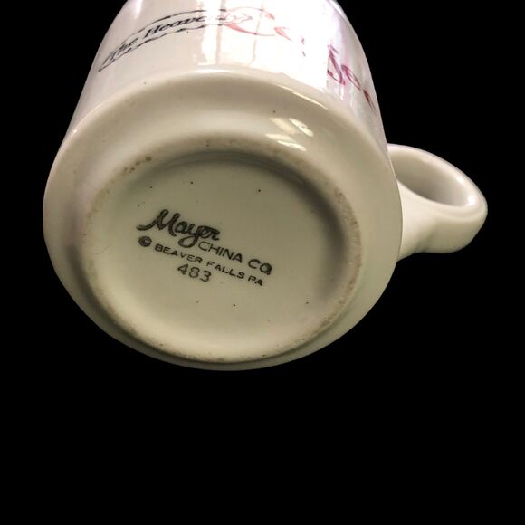 RARE Vintge Coffee Cup by Mayer China Co, Beaver Falls PA #483, Heavy Duty, Sml - Picture 6 of 8